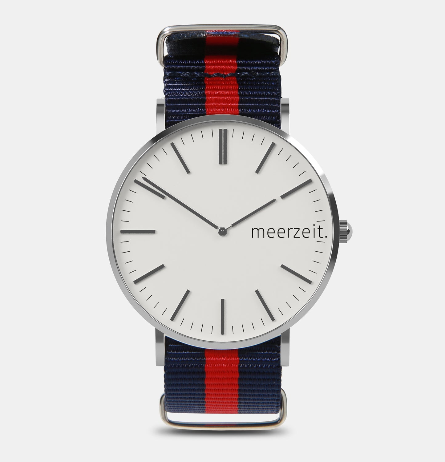 heimathafen - eversand. - nylon blau-rot - meer.zeit Uhr, meerzeitStore, meerzeit. GmbH
