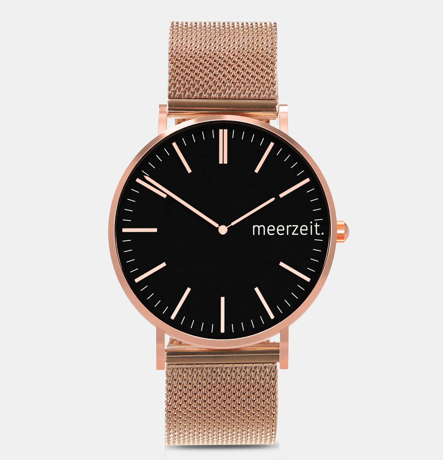 heimathafen - kopersand. - mesh rosé - meer.zeit Uhr, meerzeitStore, meerzeit. GmbH