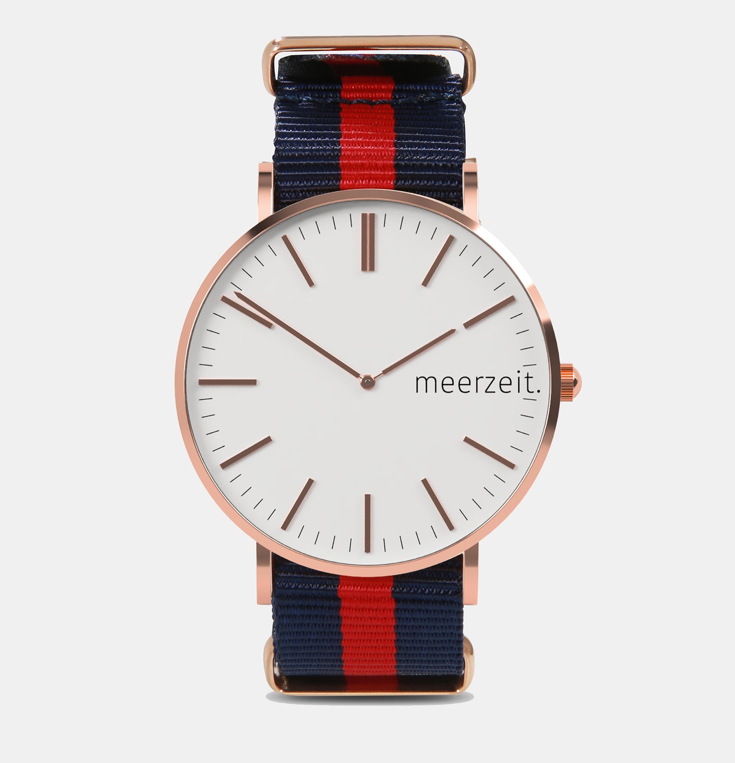 heimathafen - leysand. - nylon blau-rot - meer.zeit Uhr, meerzeitStore, meerzeit. GmbH