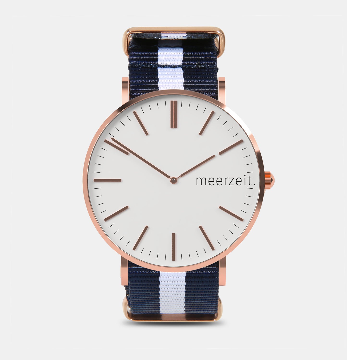 heimathafen - leysand. - nylon blau-weiß - meer.zeit Uhr, meerzeitStore, meerzeit. GmbH