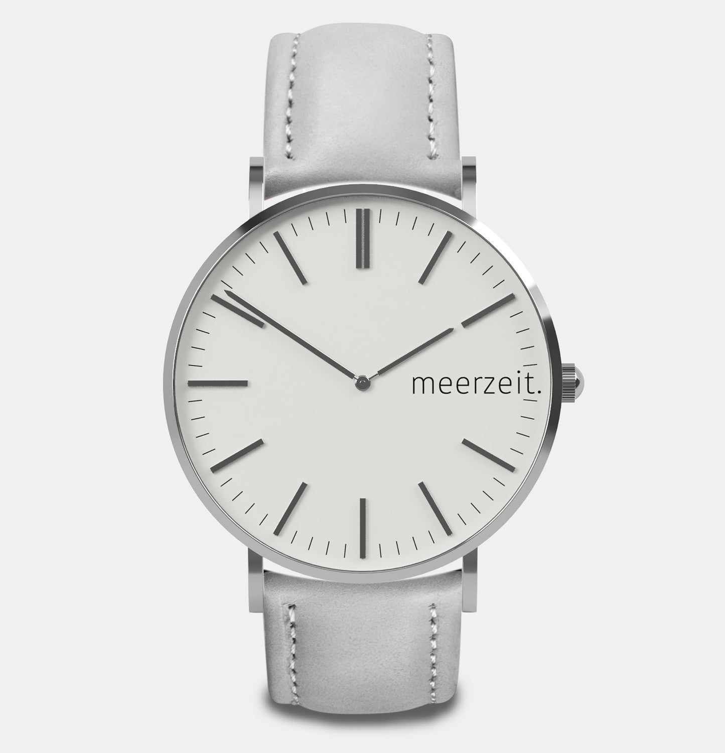 heimathafen - eversand. - leder grau - meer.zeit Uhr, meerzeitStore, meerzeit. GmbH