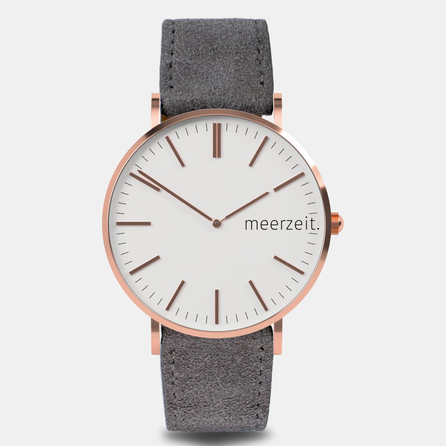 heimathafen - leysand. - wildleder grau - meer.zeit Uhr, meerzeitStore, meerzeit. GmbH
