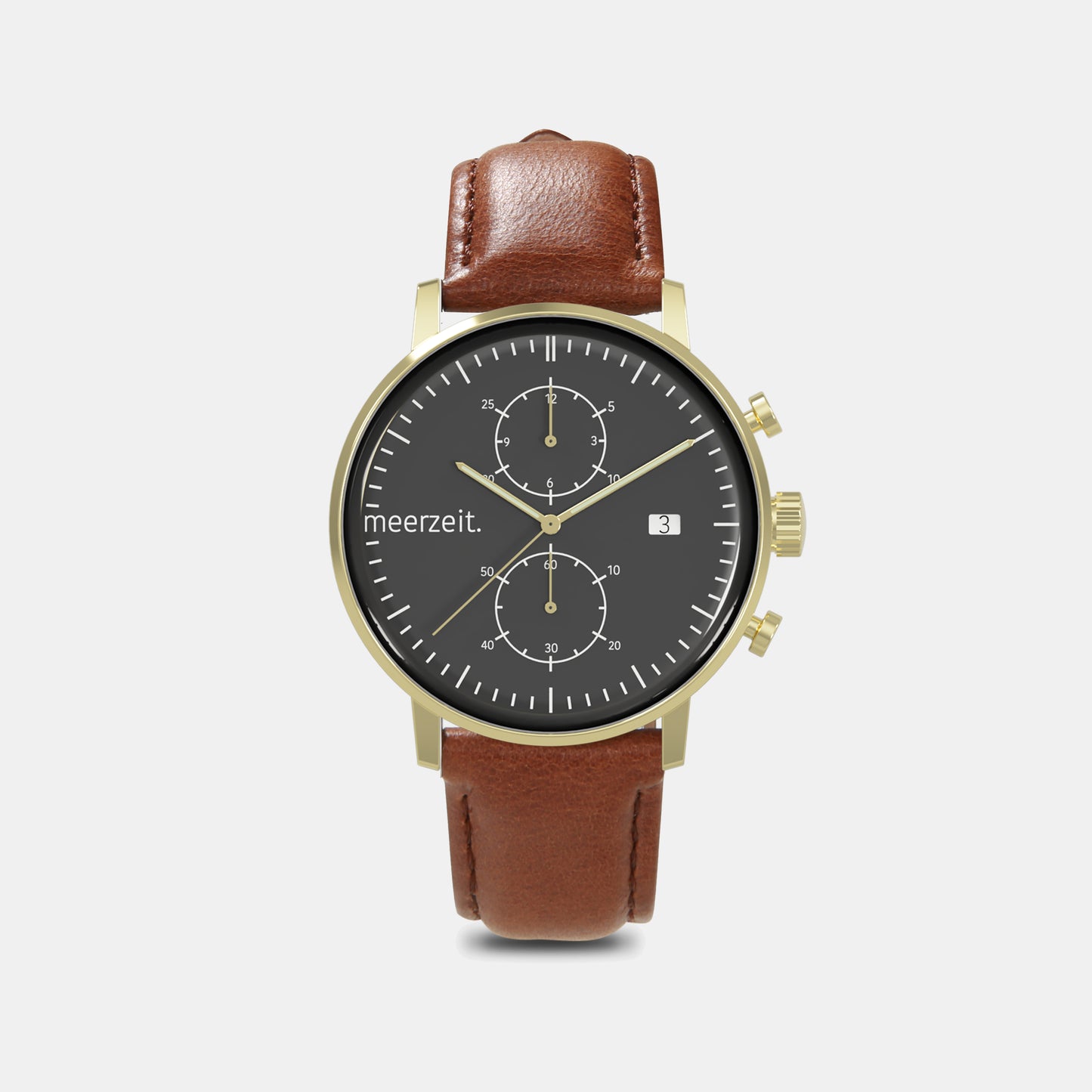 kompass - ONO° - leder braun - meer.zeit Uhr, meerzeitStore, meerzeit. GmbH