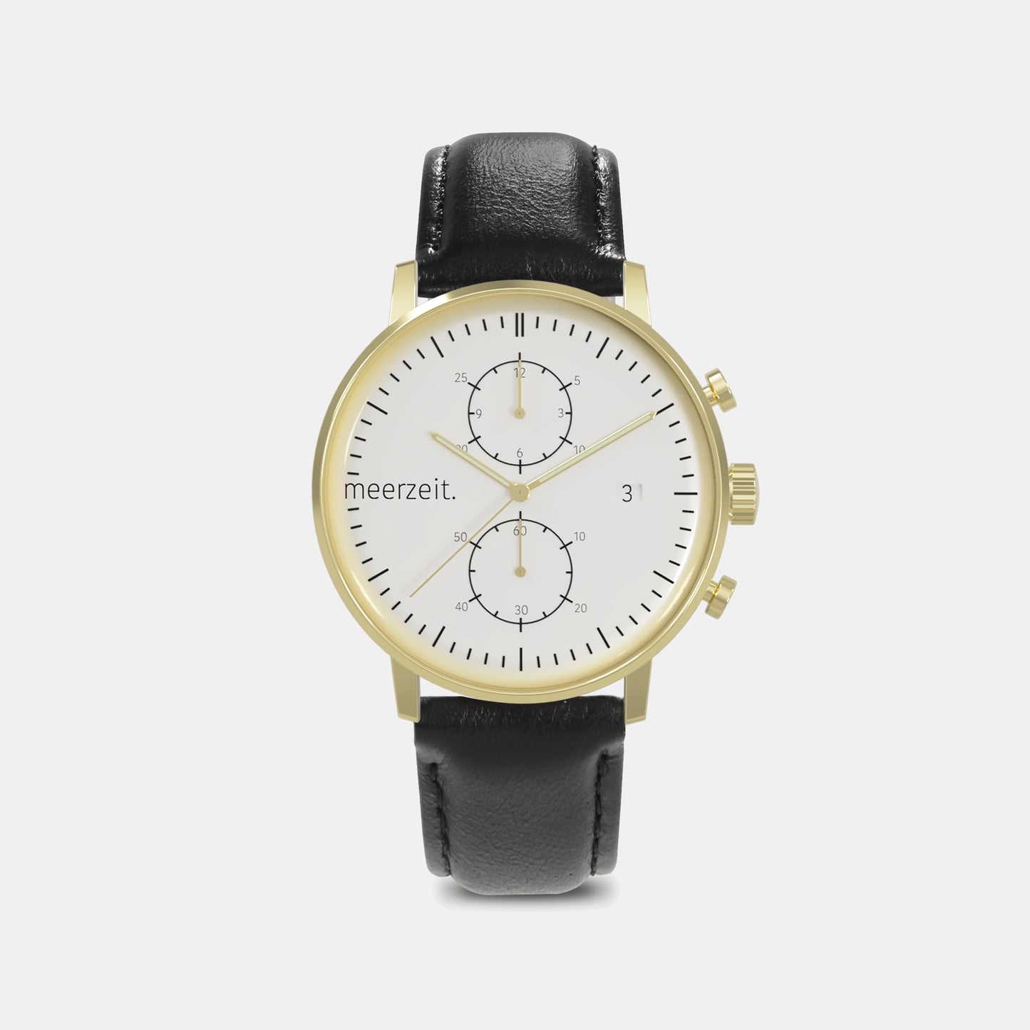 kompass - O° - leder schwarz - meer.zeit Uhr, meerzeitStore, meerzeit. GmbH