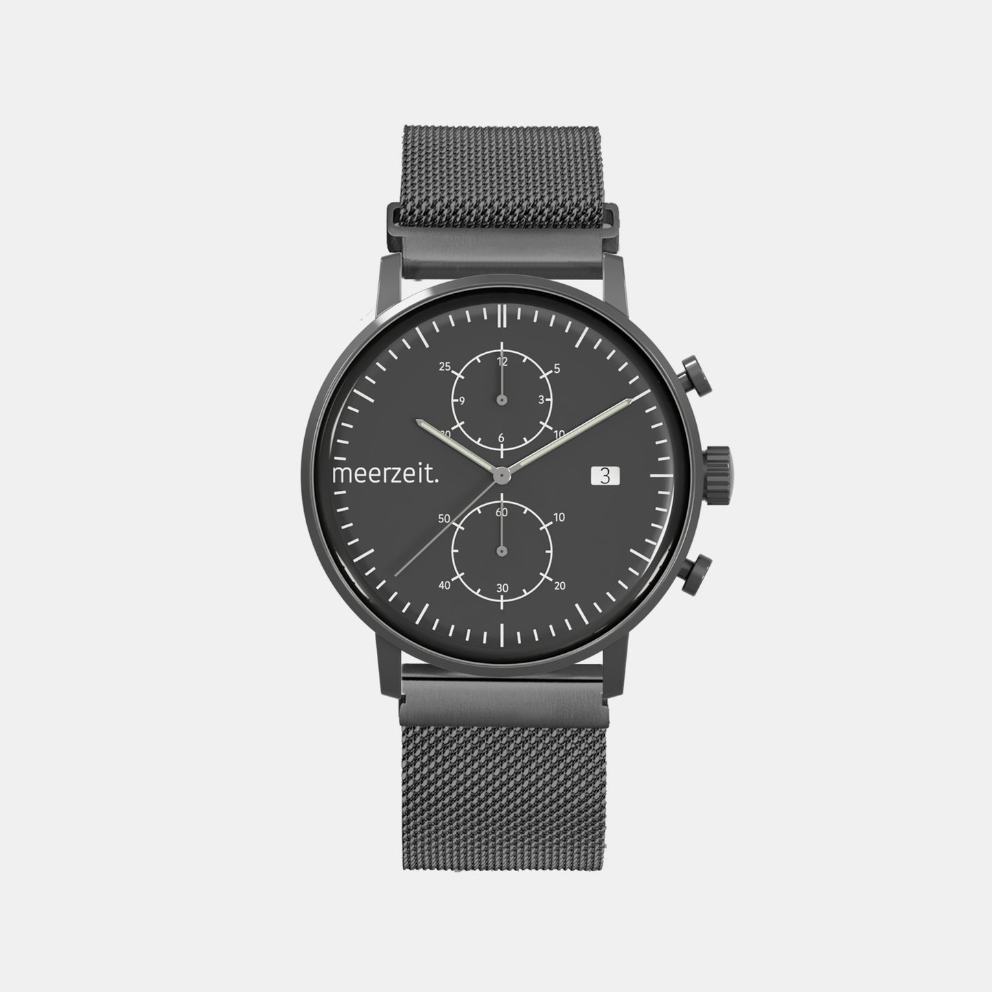 kompass - WNW° - mesh sandgrau - meer.zeit Uhr, meerzeitStore, meerzeit. GmbH