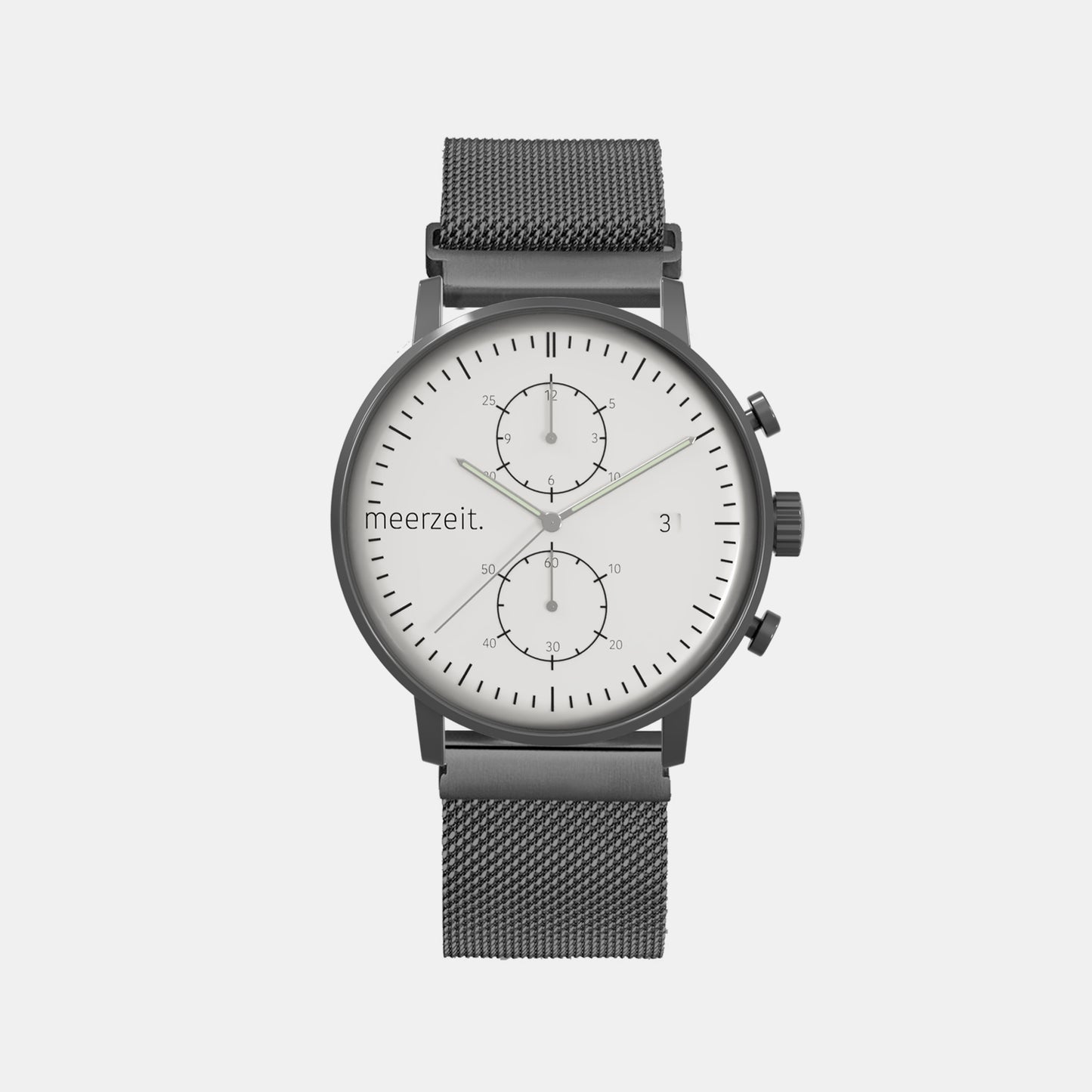 kompass - W° - mesh sandgrau - meer.zeit Uhr, meerzeitStore, meerzeit. GmbH