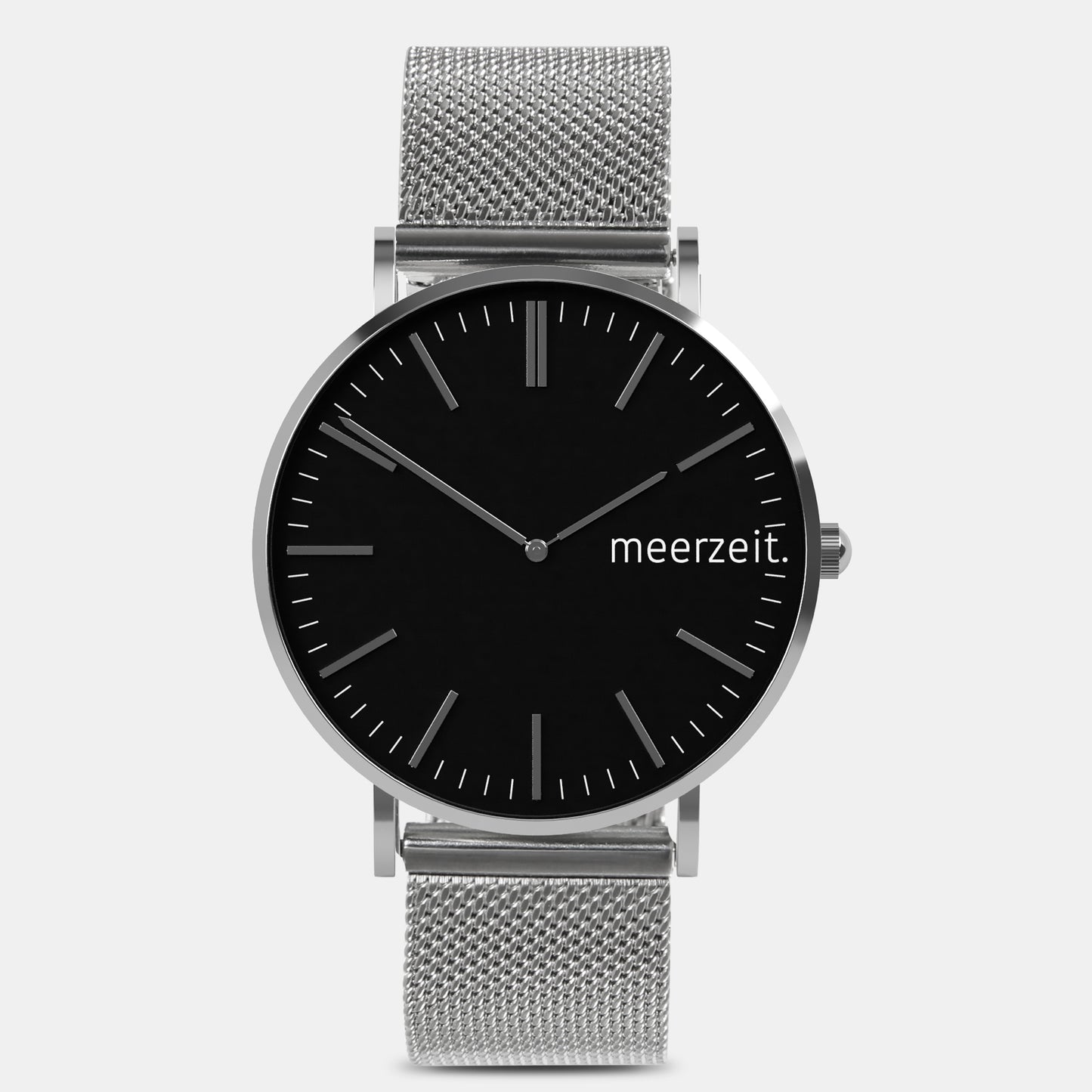 heimathafen - sülversand. - mesh silber - meer.zeit Uhr, meerzeitStore, meerzeit. GmbH