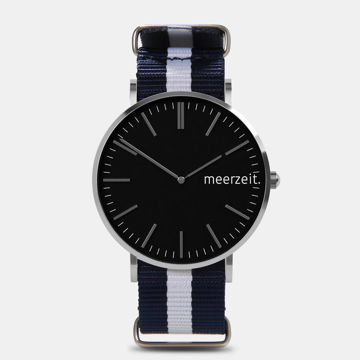 heimathafen - sülversand. - nylon blau-weiß - meer.zeit Uhr, meerzeitStore, meerzeit. GmbH