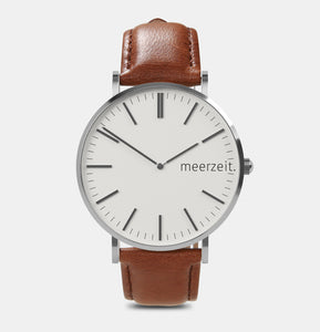 heimathafen - eversand. - leder braun - meer.zeit  Uhr, meerzeitStore, meerzeit. GmbH
