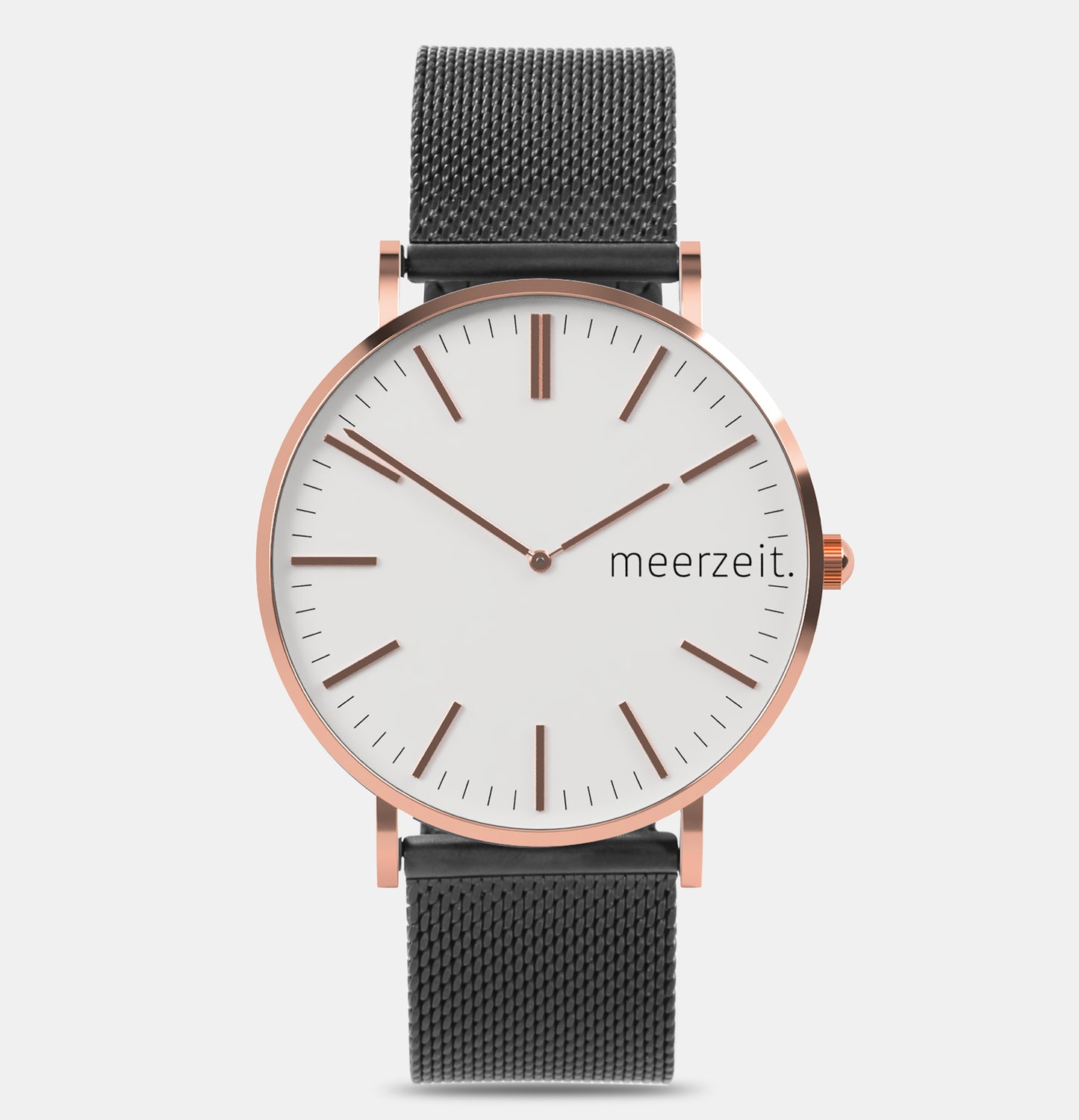 heimathafen - leysand. - mesh schwarz - meer.zeit  Uhr, meerzeitStore, meerzeit. GmbH