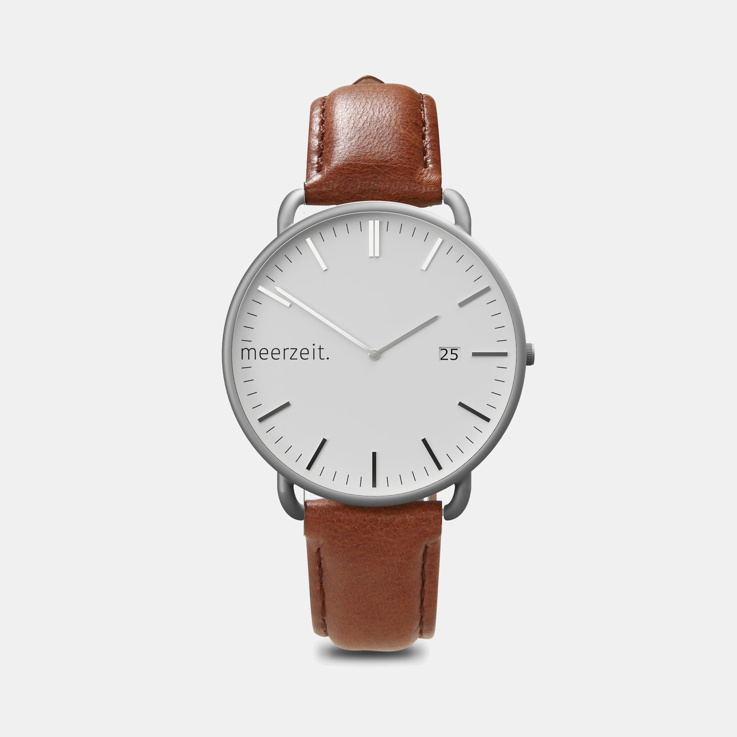 gezeiten - grausand. - leder braun - meer.zeit  Uhr, meerzeitStore, meerzeit. GmbH