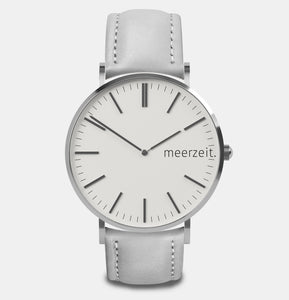 heimathafen - eversand. - leder grau - meer.zeit  Uhr, meerzeitStore, meerzeit. GmbH