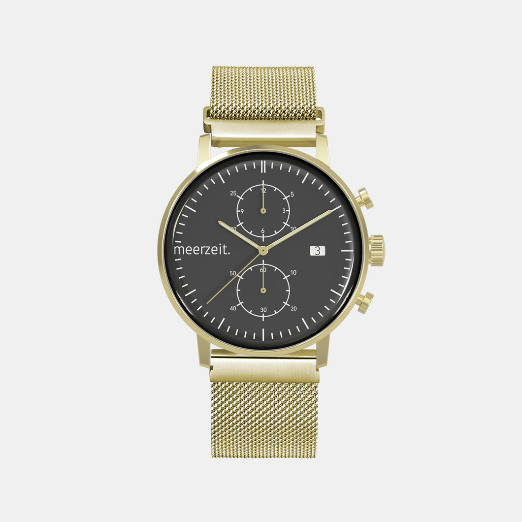 kompass - ONO° - mesh gold - meer.zeit  Uhr, meerzeitStore, meerzeit. GmbH