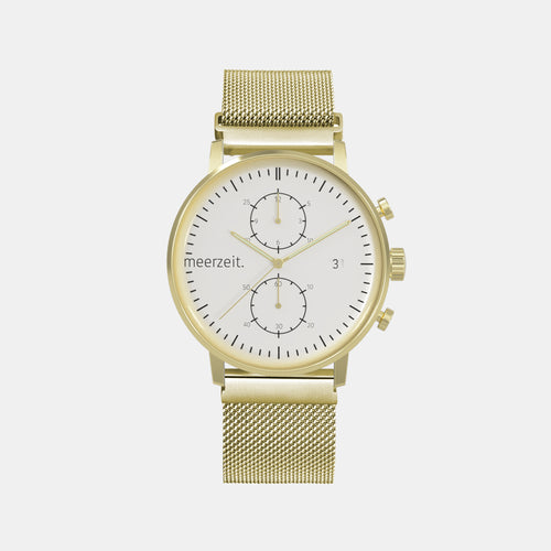 kompass - O° - mesh gold - meer.zeit  Uhr, meerzeitStore, meerzeit. GmbH