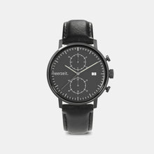 Lade ein Bild in den Galerie-Viewer, kompass - WNW° - leder schwarz - meer.zeit  Uhr, meerzeitStore, meerzeit. GmbH