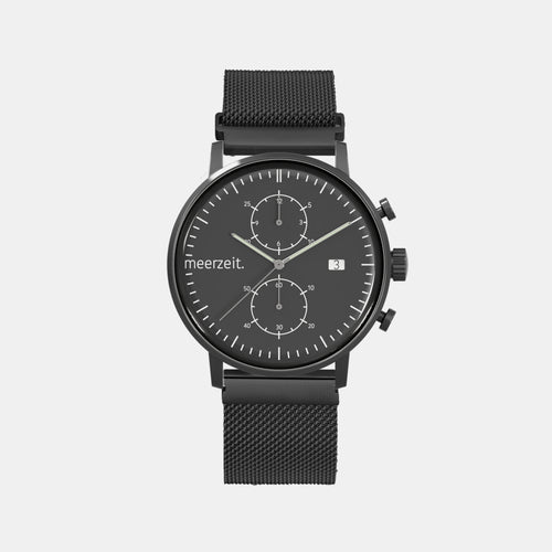 kompass - SW° - mesh schwarz - meer.zeit  Uhr, meerzeitStore, meerzeit. GmbH