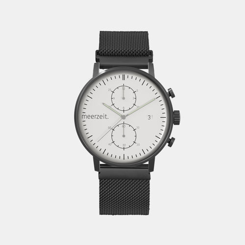 kompass - S° - mesh schwarz - meer.zeit  Uhr, meerzeitStore, meerzeit. GmbH