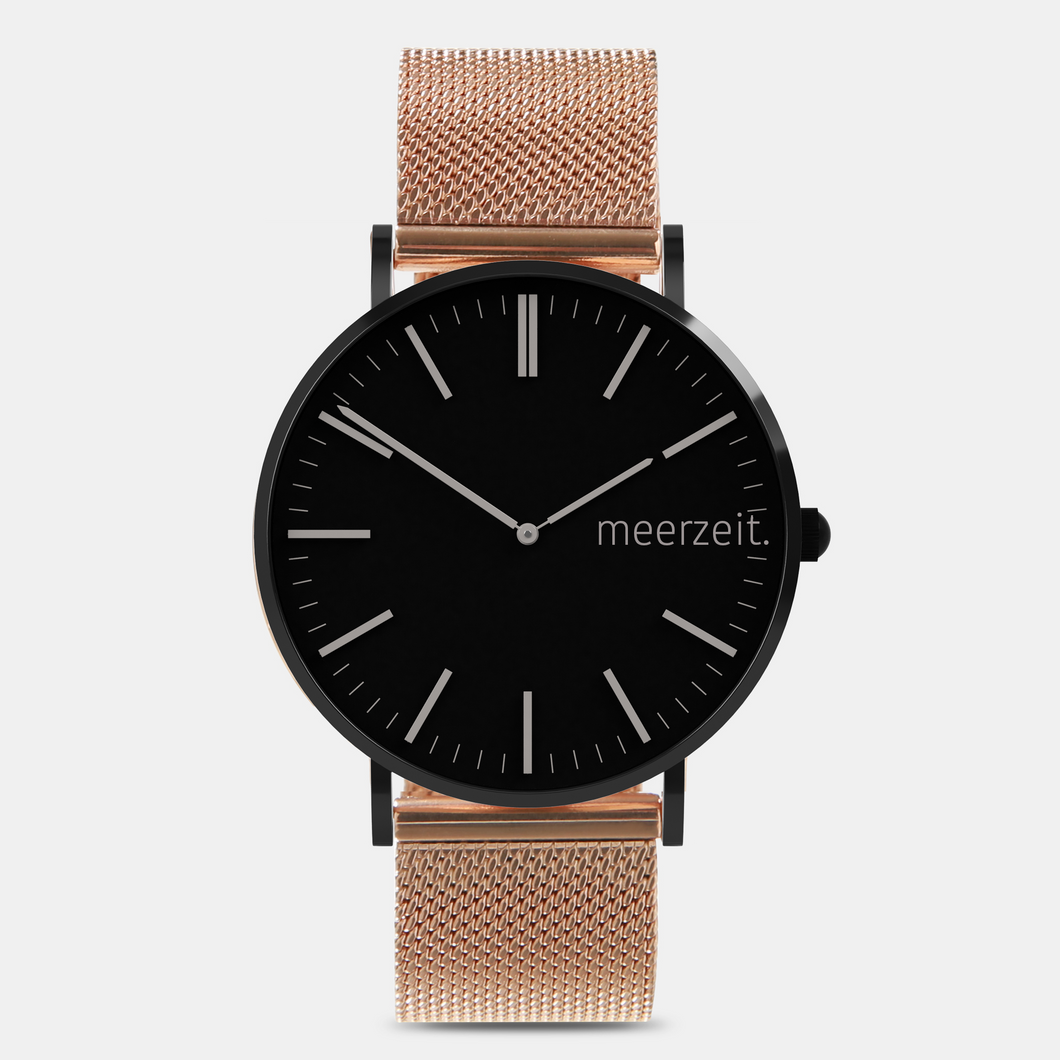 heimathafen. dunkersand. - mesh rosé - meer.zeit  Uhr, meerzeitStore, meerzeit. GmbH